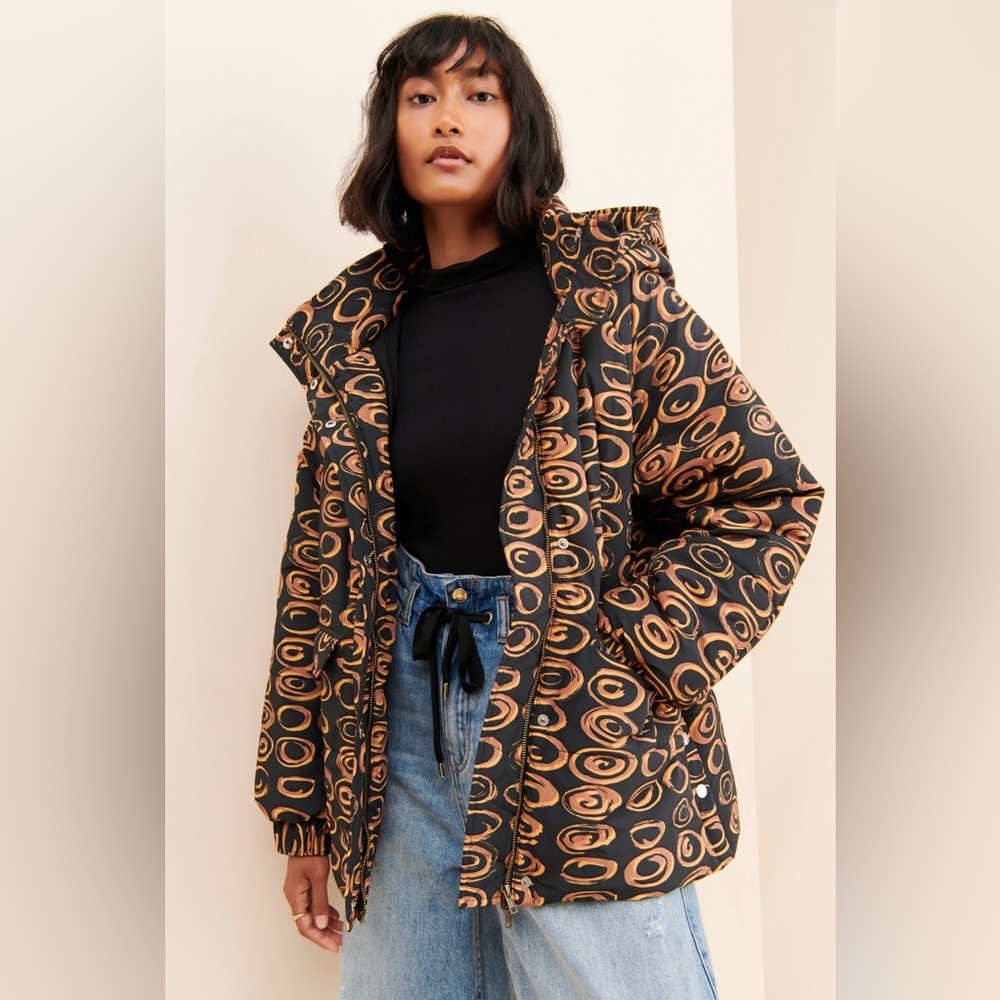 Free People X Find Me Now Nova Puffer Jacket in Midnight, Size S/M & M/L